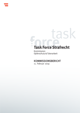 Task Force Strafrecht, Opferschutz & Täterarbeit