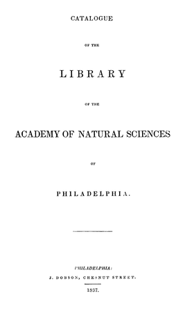 Library Academy of Natural Sciences