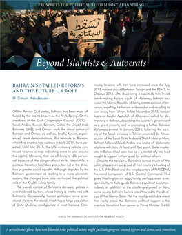 Beyond Islamists & Autocrats