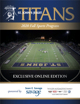 2020 Fall Sports Program EXCLUSIVE ONLINE EDITION