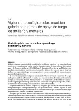 Vigilancia Tecnológica Sobre Munición Guiada Para Armas De Apoyo De