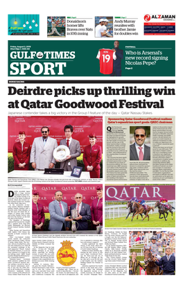 Deirdre Picks up Thrilling Win at Qatar Goodwood Festival