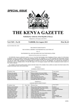 The Kenya Gazette