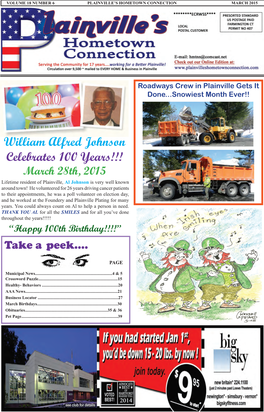 William Alfred Johnson Celebrates 100 Years!!!