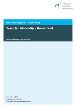 Toelichting Waarder, Molendijk / Kerverland