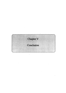 Chapter V Conclusion