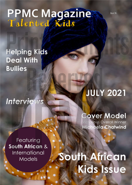 JULY 2021 Interviews Cover Model Victorious Overall Winner Michaela Chatwind