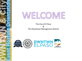 The City of El Paso & the Downtown Management