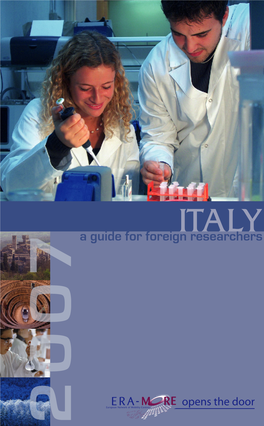 ITALY Researchers 2007 Acknowledgements