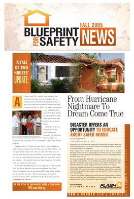 2005 Fall Blueprint for Safety News -- A