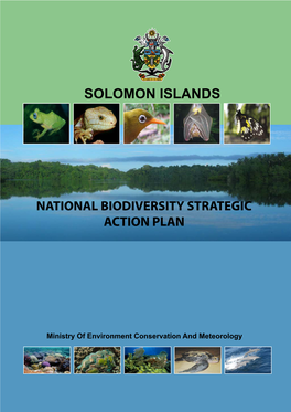National Biodiversity Strategic Action Plan of the Solomon Islands
