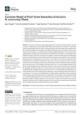 Covariate Model of Pixel Vector Intensities of Invasive H