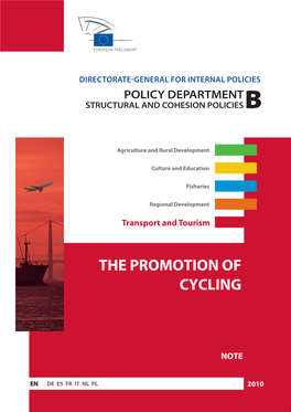 The Promotion of Cycling