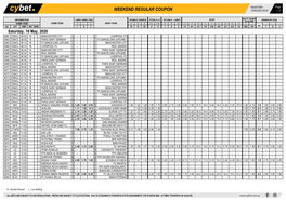 Weekend Regular Coupon 15/05/2020 09:35 1 / 3