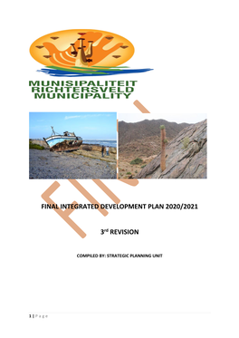 FINAL INTEGRATED DEVELOPMENT PLAN 2020/2021 3Rd REVISION