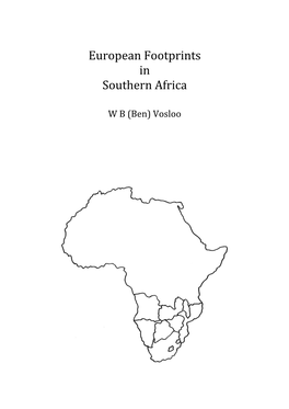 European Footprints in Southern Africa