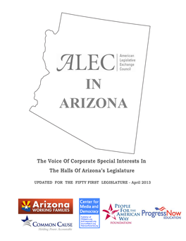 Alec in Arizona - 2013 Legislative Session