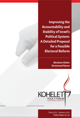 Improving the Accountability and Stability of Israel's Political System