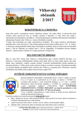 Vlčkovský Občasník 2/2017