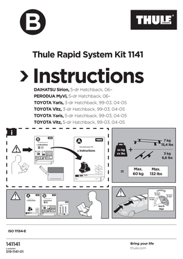 Thule Rapid System Kit 1141