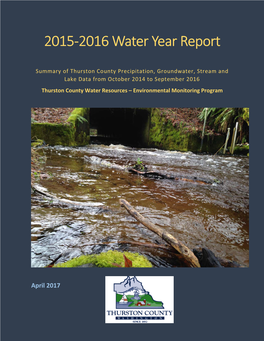 2015-2016 Water Year Report