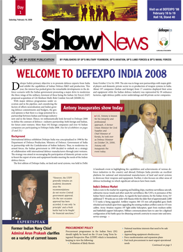 SP's Shownews Def Expo 2008 Day1