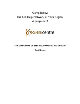 The Self-Help Network of York Region, a Program Of