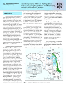 Major Components of Flow in the Republican River During Drought