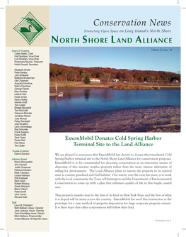 Conservation News Protecting Open Space on Long Island’S North Shore