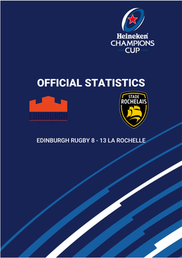 Official Match Statistics