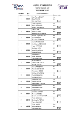 Legends Open De France Round 1 Tee Times.Xlsx