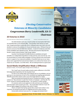 Electing Conservative Veterans & Minority Candidates