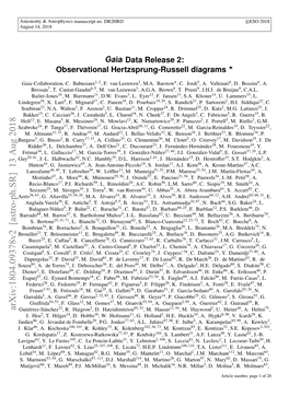 Gaia Data Release 2: Observational Hertzsprung-Russell Diagrams ?