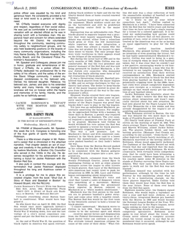 CONGRESSIONAL RECORD— Extensions of Remarks E333 HON