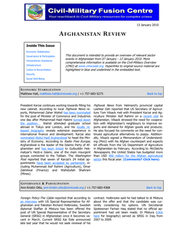 Afghanistan Review