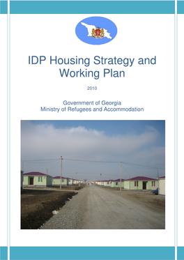 IDP Housing Strategy and Working Plan