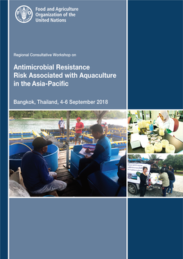 Regional Consultative Workshop on Antimicrobial Resistance Risk Associated with Aquaculture in the Asia-Pacific