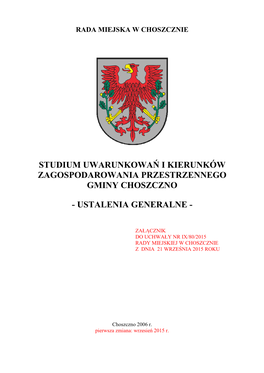 Studium Uwarunkowań I Kierunków