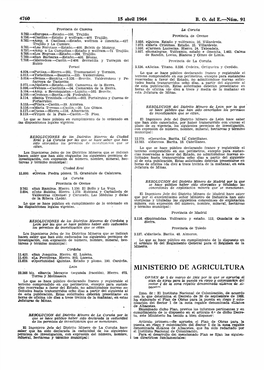 MINISTERIO DE AGRICULTURA 12.268 Bis