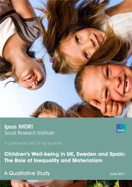 Children's Well-Being in UK, Sweden and Spain: the Role of Inequality