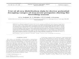 Use of At-Sea Distribution Data to Derive Potential Foraging Ranges of Macaroni Penguins During the Breeding Season