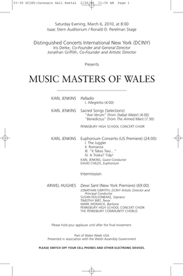 Music Masters of Wales