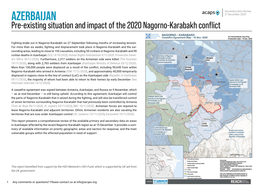 AZERBAIJAN 21 December 2020 Pre-Existing Situation and Impact of the 2020 Nagorno-Karabakh Conflict