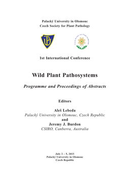 Wild Plant Pathosystems 2013