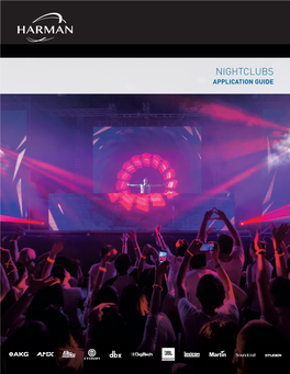 Nightclubs Application Guide Application Guide: Nightclubs