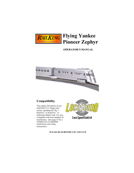 Flying Yankee Pioneer Zephyr