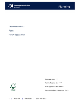 Forest Design Plan