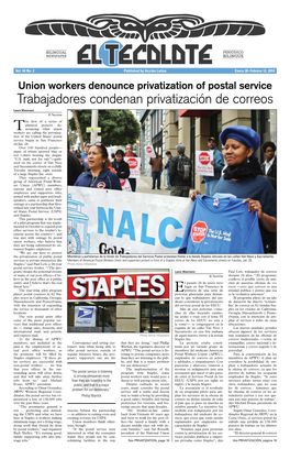 Trabajadores Condenan Privatización De Correos