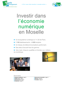 Investir Dans L'économie Numérique En Moselle