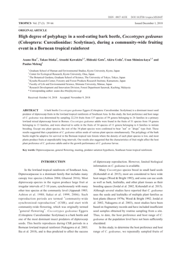 High Degree of Polyphagy in a Seed-Eating Bark Beetle